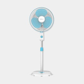 Bajaj Robusto 400mm Oscillating Pedestal Fan 3Years Comprehensive Warranty Icy Blue&White