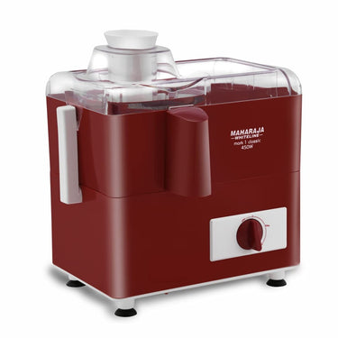 Maharaja Whiteline Mark-1 450W Juicer Mixer Grinder JX-100 (Cherry Red & White)