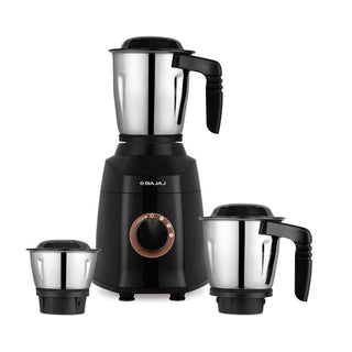 Bajaj Military Series Finesse 750W Mixer Grinder 3 Jars Midnight Black