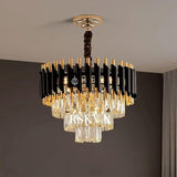 RSKVA Black Mamba Round Chandelier 400 MM glass