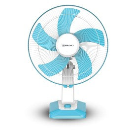 Bajaj Penta Robusto 400mm Oscillating Table Fan for Home DuraBreezeTM Technology 3Years Comprehensive Warranty Power of 5 Blades 100% Copper Motor High Air Delivery Modern Decor