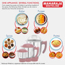 Maharaja Whiteline Duramaxx 750W Mixer Grinder, 3 Jars, White & Red