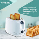 Bajaj 750 W ATX 4 (270030) Auto Pop-up Toaster (White)