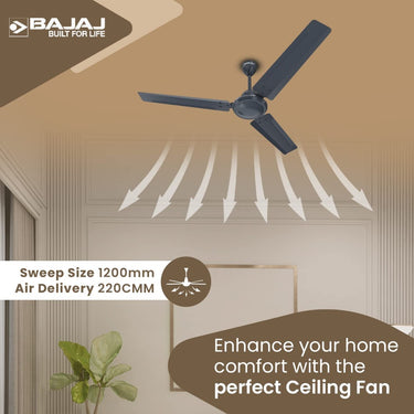 Bajaj Classico Pro 12S1 1200mm Ceiling Fan - Marathon Blue