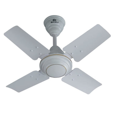 Bajaj Maxima 600mm (24-Inch) 4 Blade Ceiling Fan – White, Powerful & Compact Cooling