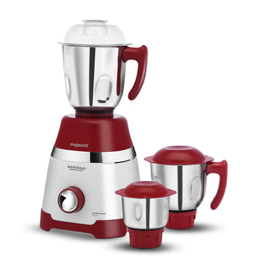 Maharaja Whiteline Duramaxx 750W Mixer Grinder, 3 Jars, White & Red