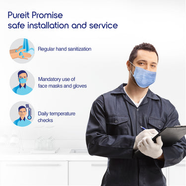 Safe installation Promise Pureit HUL RO+MF 7L White Water Purifier | Advanced RO & MF Technology for Pure Drinking Water by Bijli ki dukan