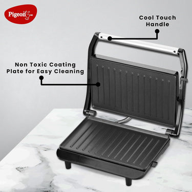 online pigeon panini sandwich griller with non stick plates 850 watt black