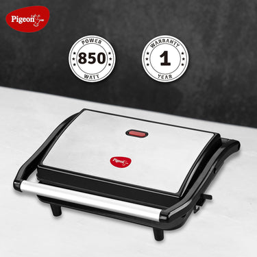 price pigeon panini sandwich griller with non stick plates 850 watt black